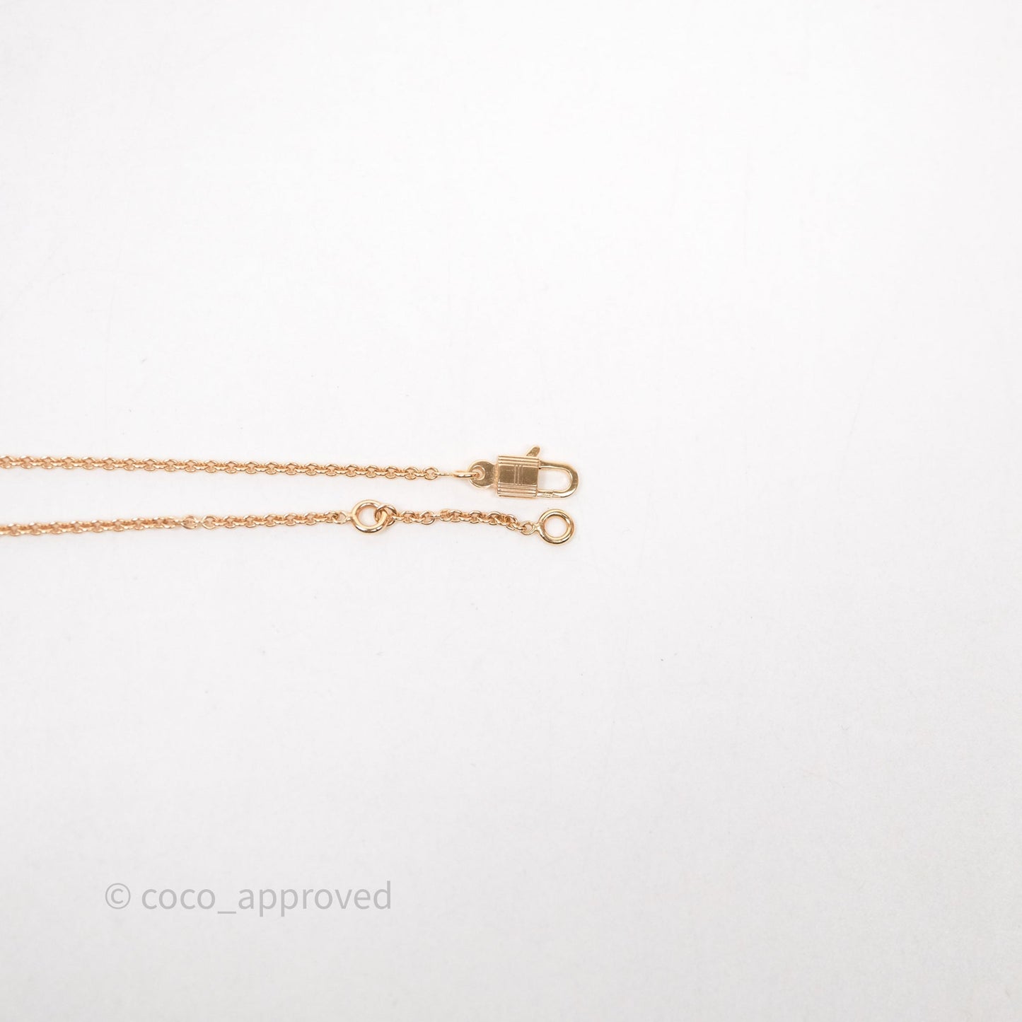 Hermès Birkin Amulette Pendant Necklace Rose Gold
