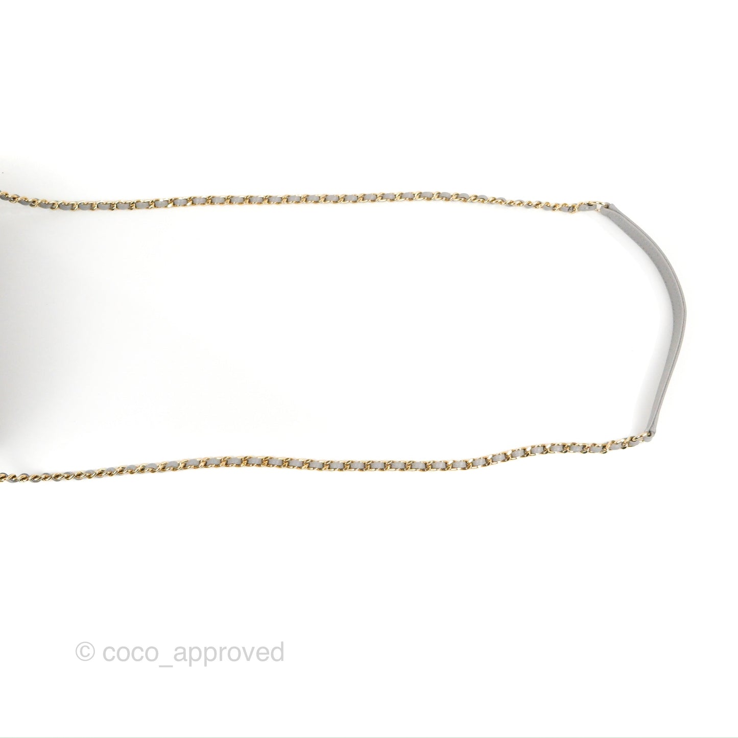 Chanel Quilted Small CC Filigree Vanity Case Grey Caviar Gold Hardware