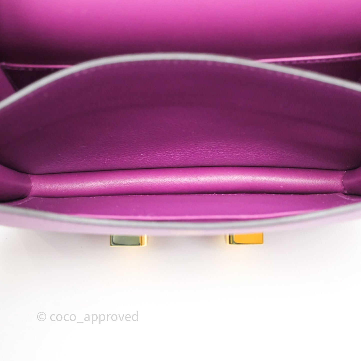 Hermès Constance Mini 18cm Anemone P9 Evercolor Gold Hardware