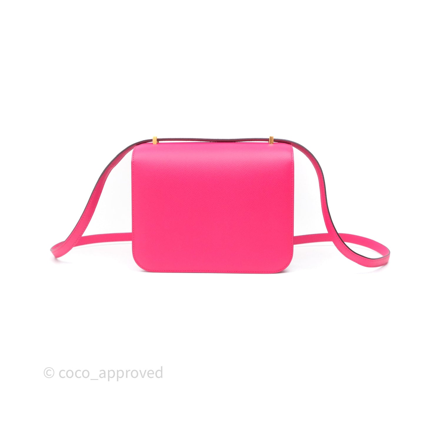 Hermès Constance Mini 18cm Rose Extreme I6 Epsom Gold Hardware
