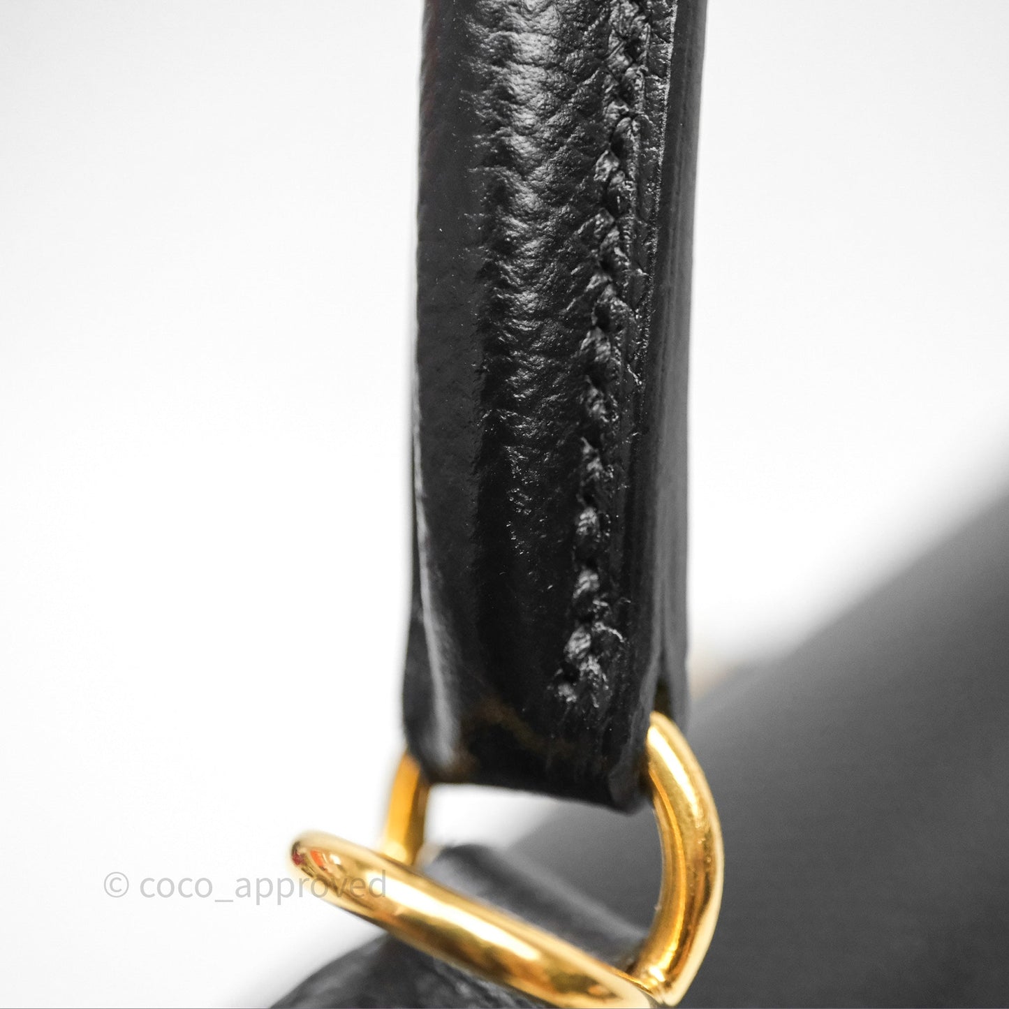 Hermès Kelly 25 Sellier Black Noir 89 Veau Epsom Gold Hardware