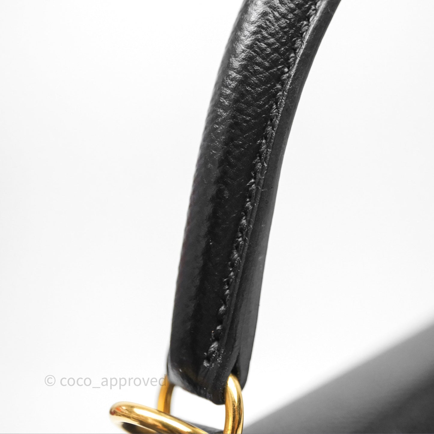 Hermès Kelly 25 Sellier Black Noir 89 Veau Epsom Gold Hardware