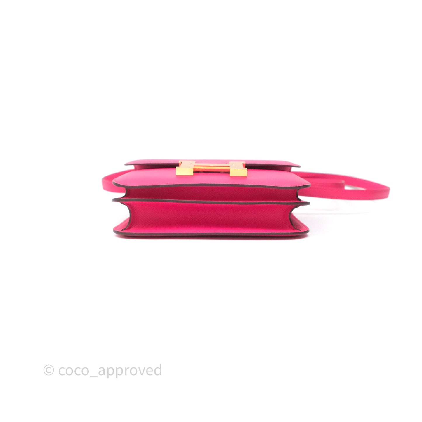 Hermès Constance Mini 18cm Rose Extreme I6 Epsom Gold Hardware