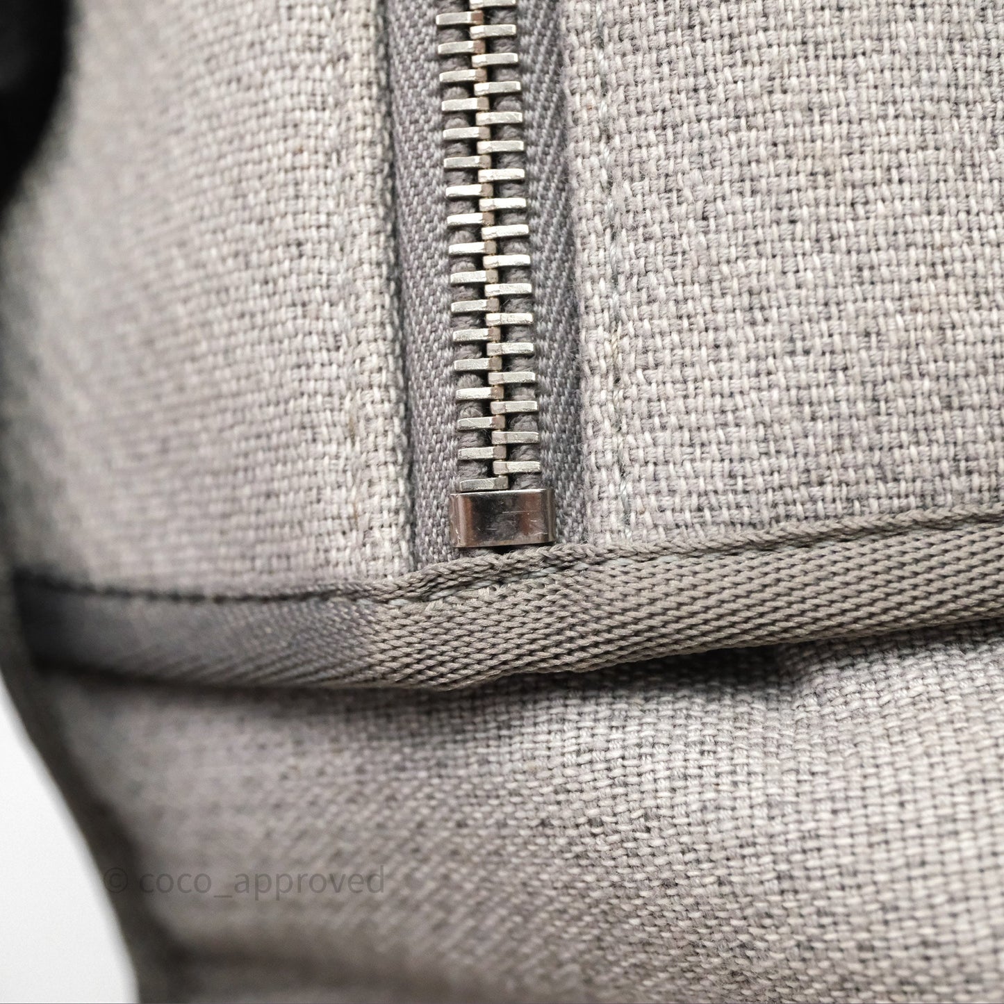 Chanel Deauville Bowling Bag Grey Silver Hardware