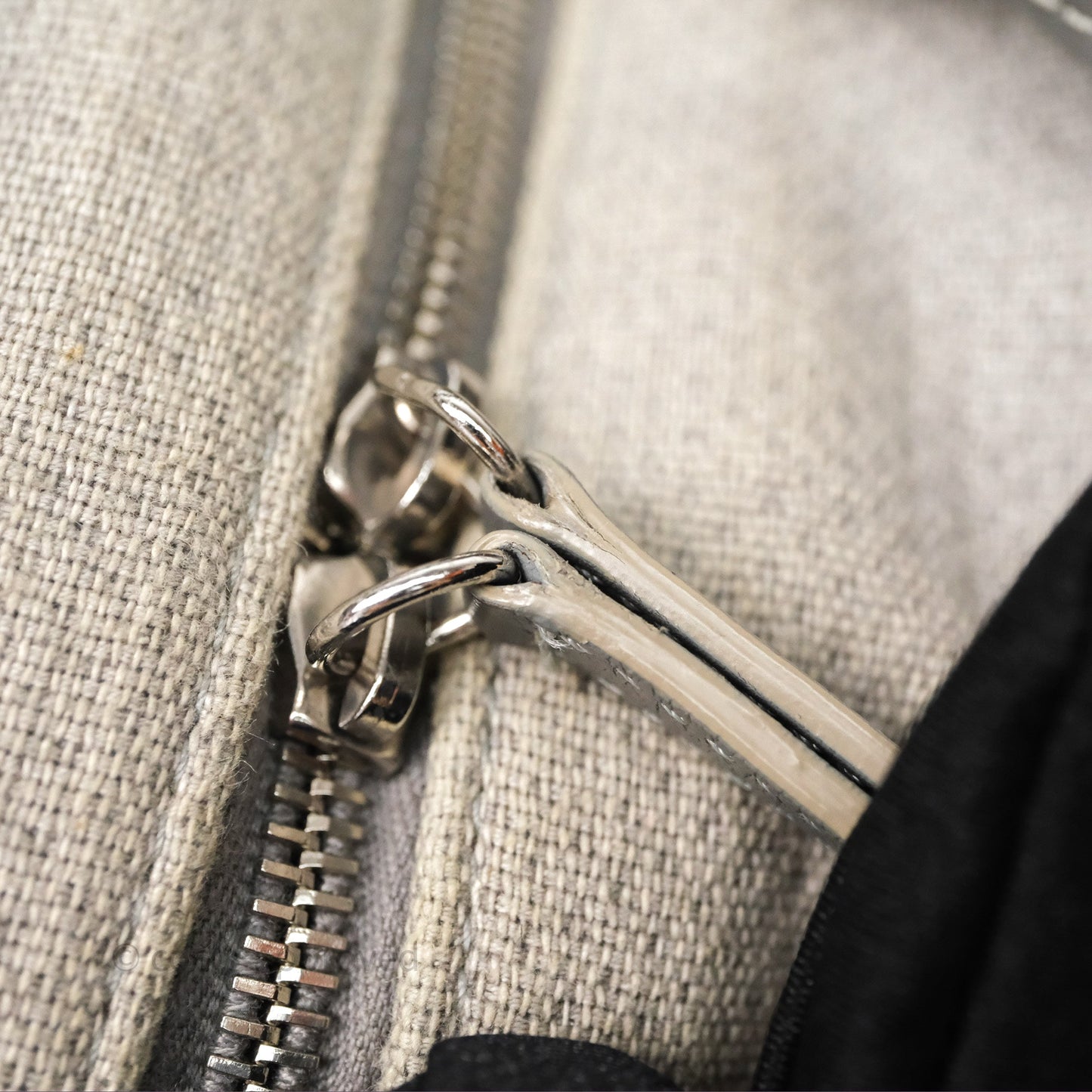Chanel Deauville Bowling Bag Grey Silver Hardware