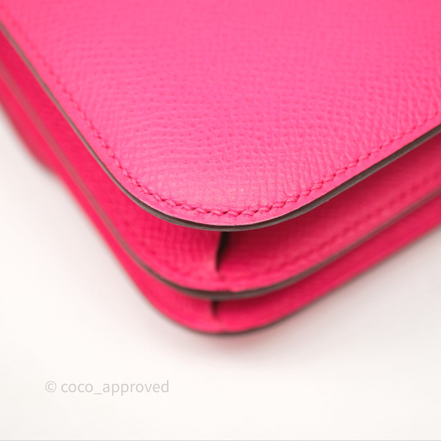 Hermès Constance Mini 18cm Rose Extreme I6 Epsom Gold Hardware