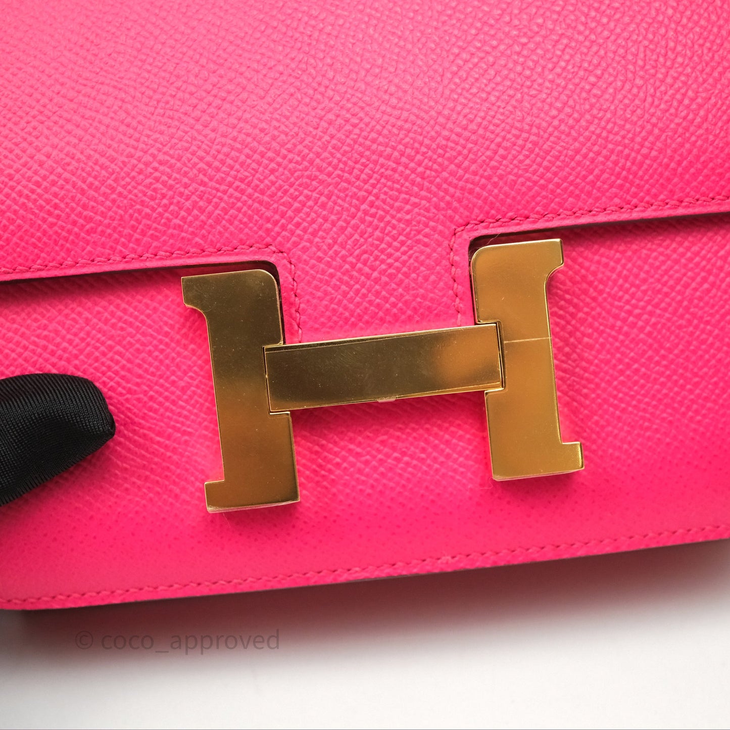 Hermès Constance Mini 18cm Rose Extreme I6 Epsom Gold Hardware