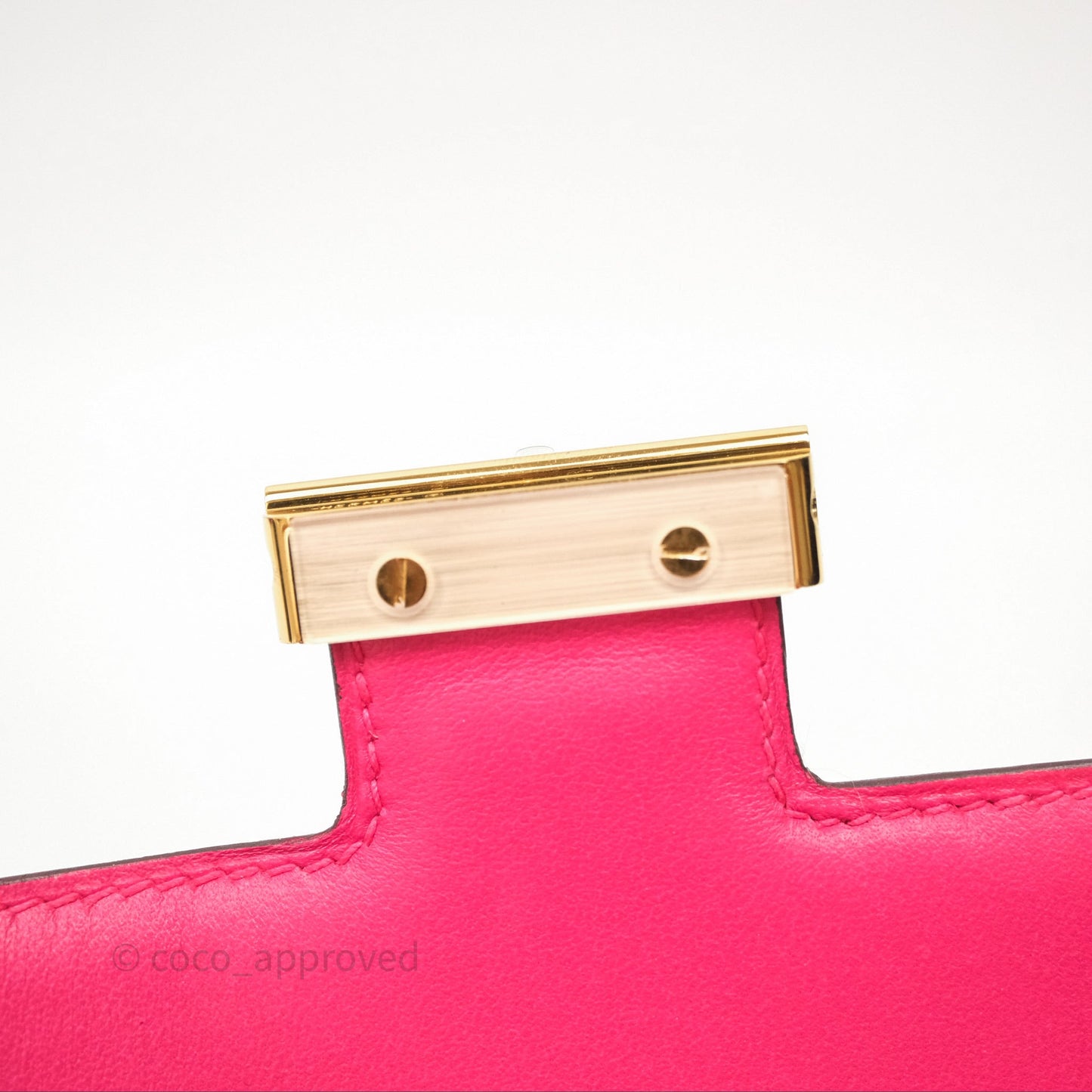 Hermès Constance Mini 18cm Rose Extreme I6 Epsom Gold Hardware