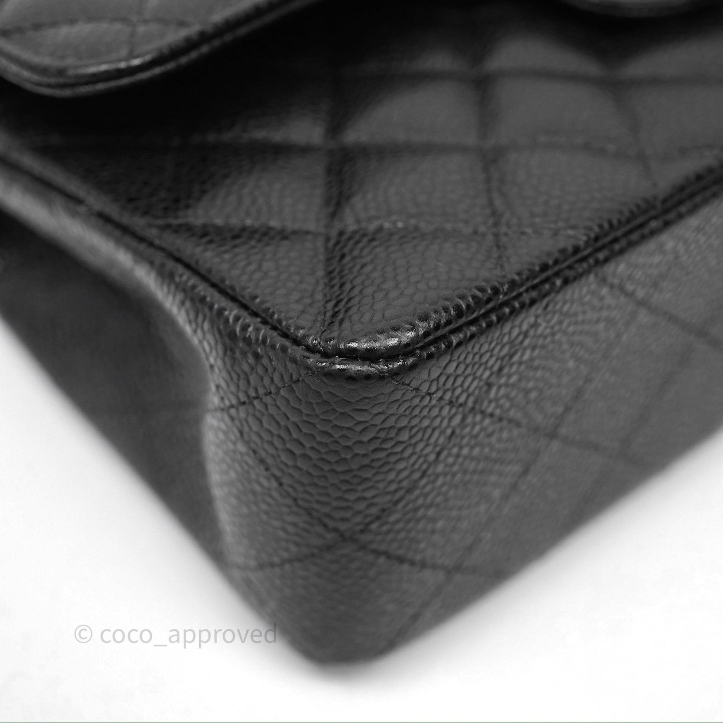 Chanel Small Classic Flap Quilted Black Caviar Silver Hardware