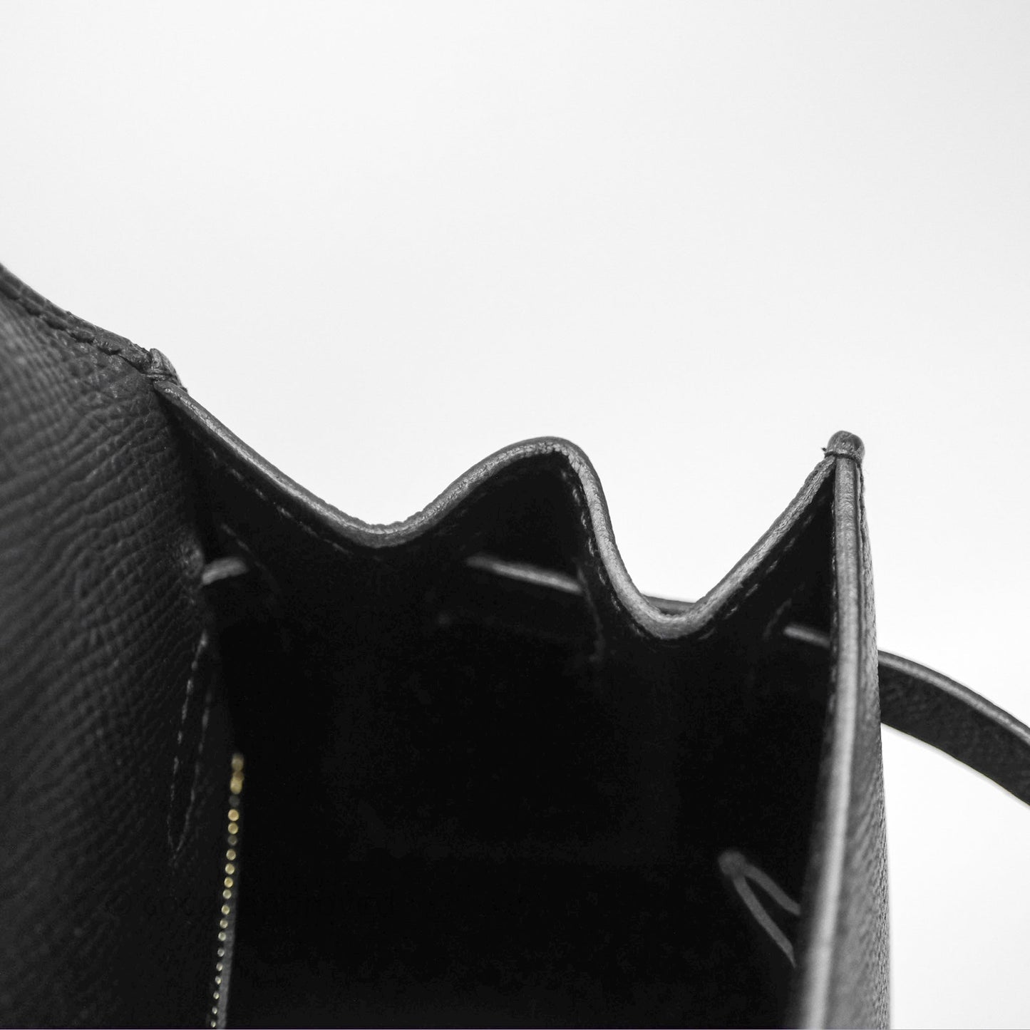 Hermès Kelly 25 Sellier Black Noir 89 Veau Epsom Gold Hardware