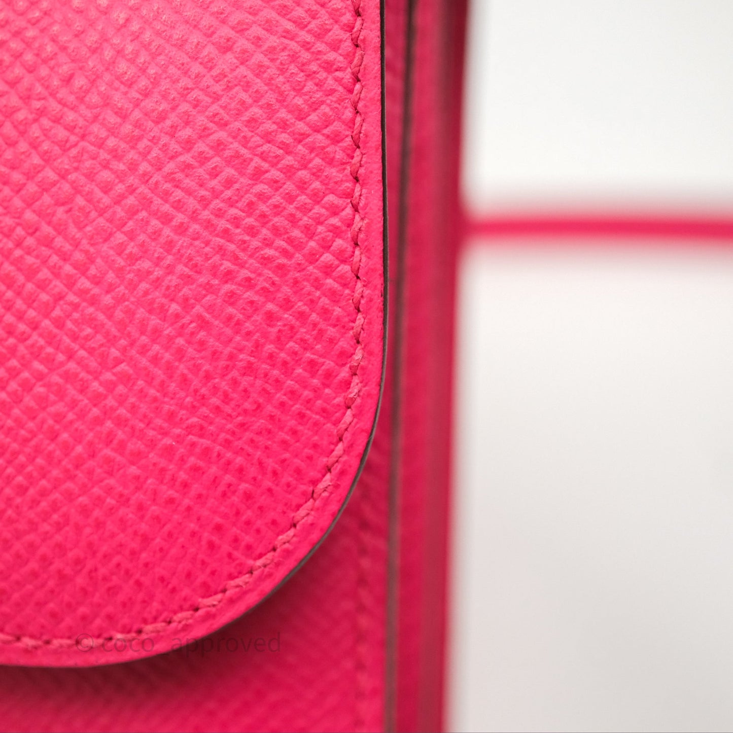 Hermès Constance Mini 18cm Rose Extreme I6 Epsom Gold Hardware