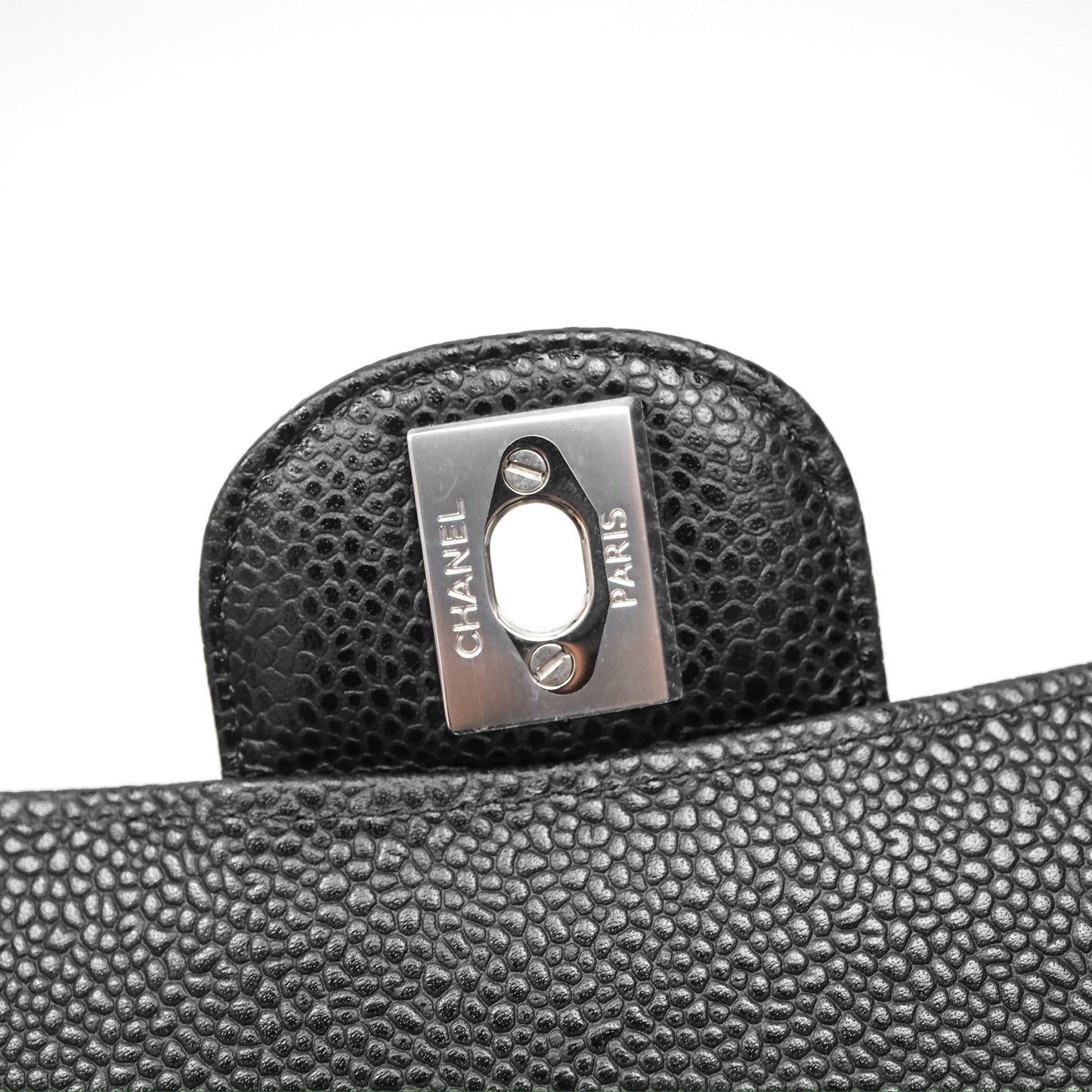 Chanel Small Classic Flap Quilted Black Caviar Silver Hardware