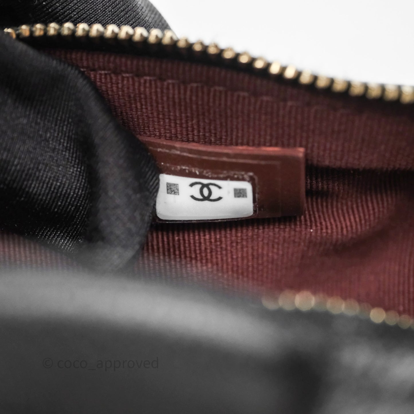 Chanel Quilted Hobo With Chain Black Caviar Gold Hardware