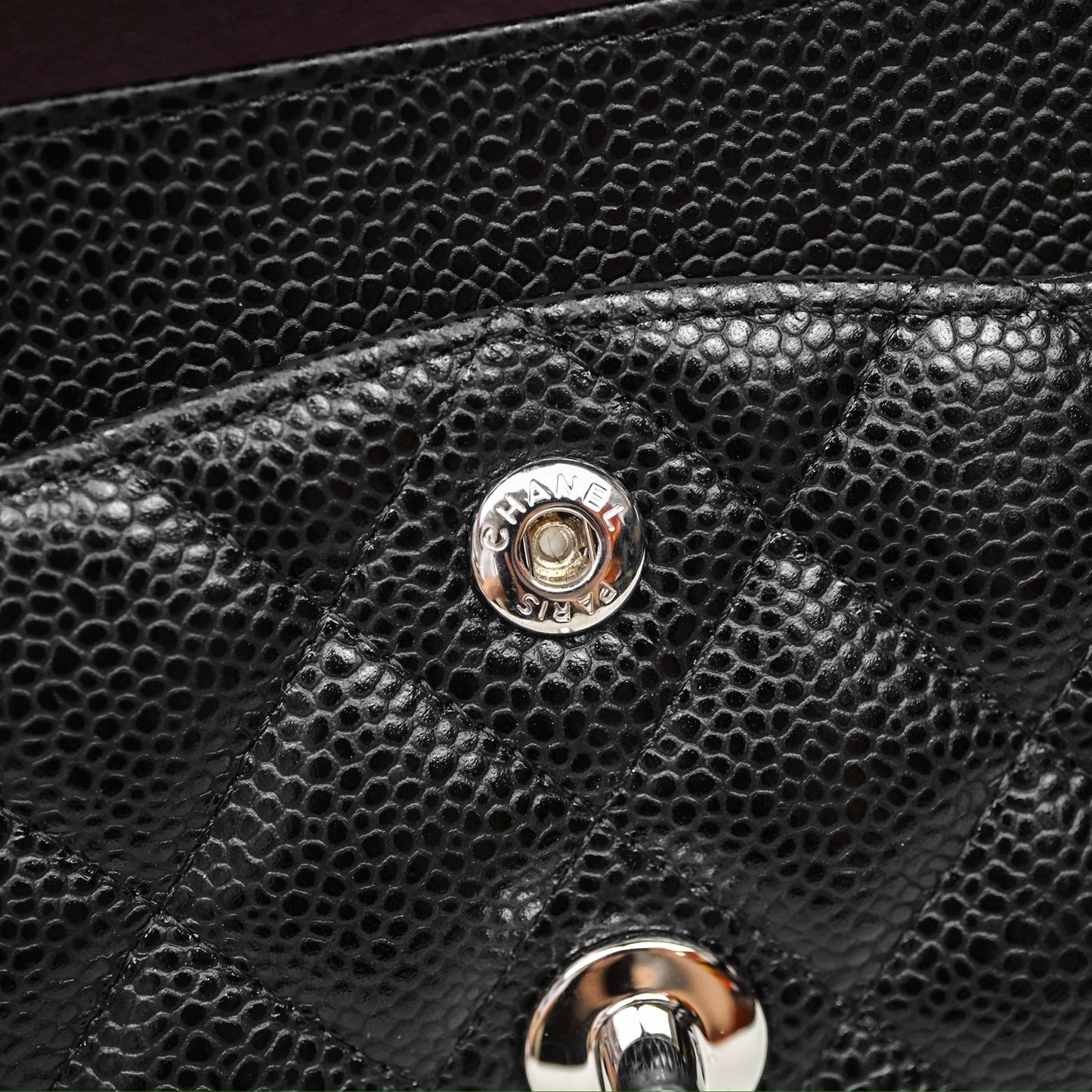 Chanel Small Classic Flap Quilted Black Caviar Silver Hardware