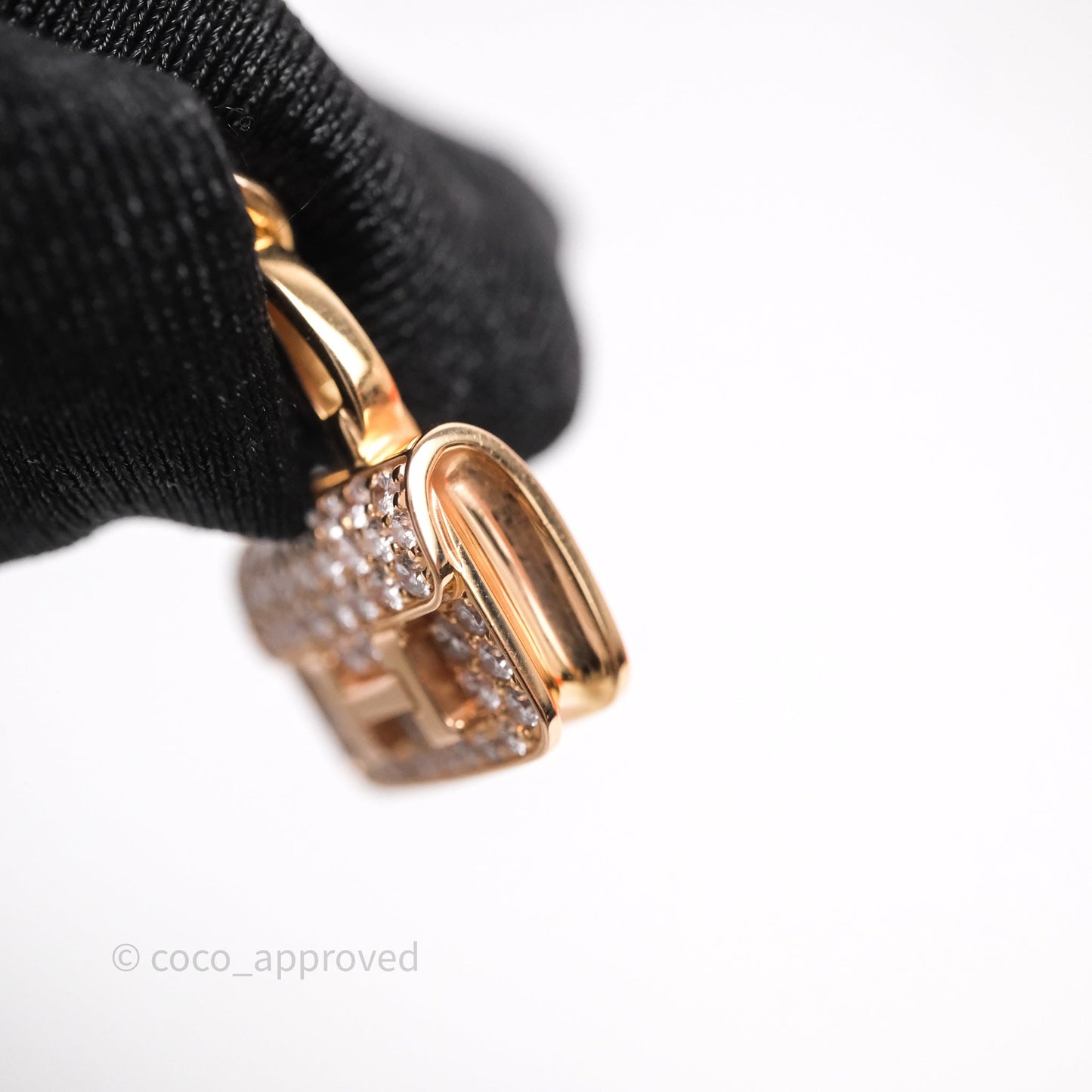 Hermès Constance Amulettes Diamonds Pendant Necklace Rose Gold