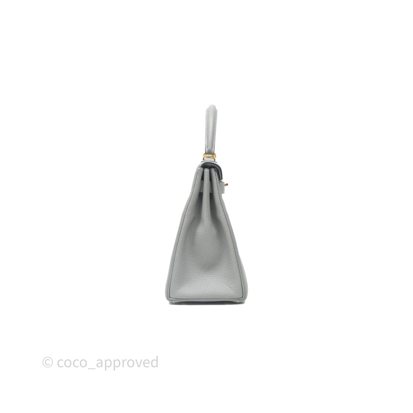 Hermès Kelly 28 Gris Mouette 4Z Togo Gold Hardware