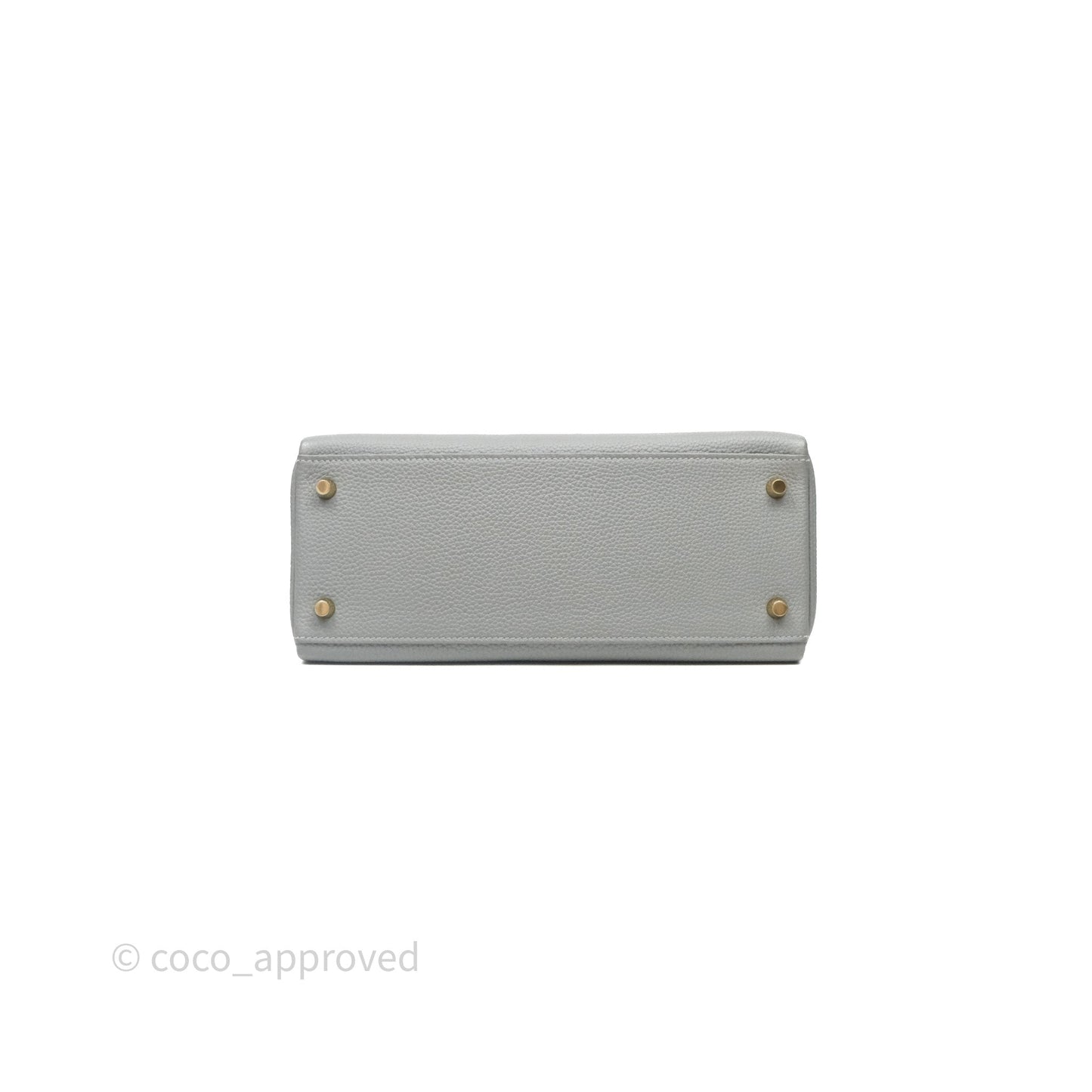 Hermès Kelly 28 Gris Mouette 4Z Togo Gold Hardware