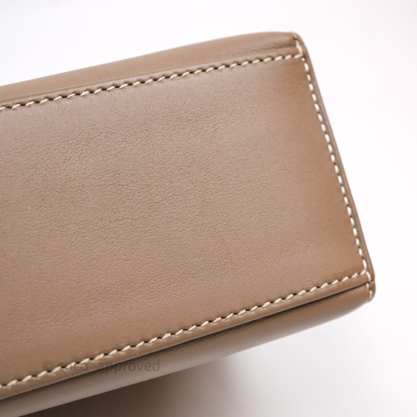 Hermès Kelly Pochette Clutch Etoupe 18 Swift Palladium Hardware