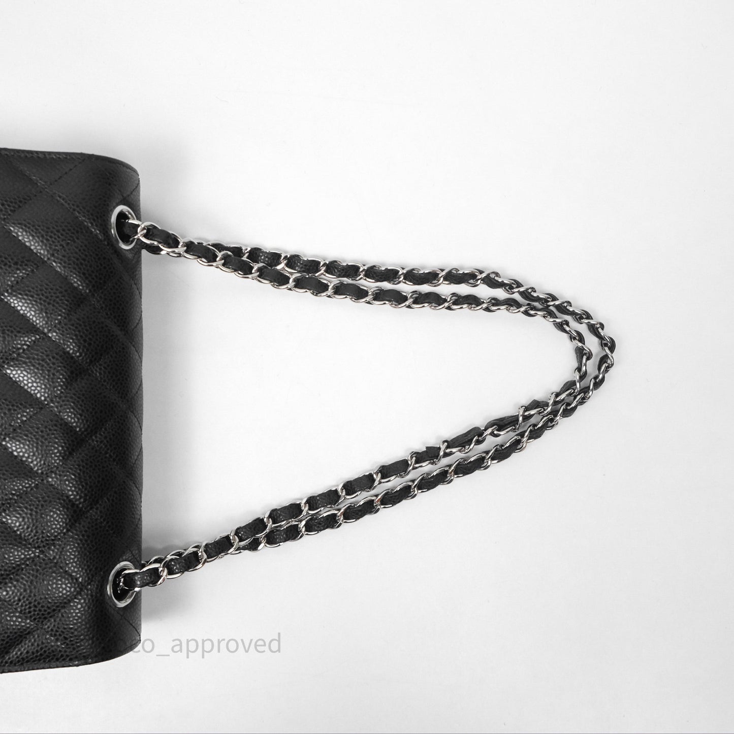 Chanel Small Classic Flap Quilted Black Caviar Silver Hardware