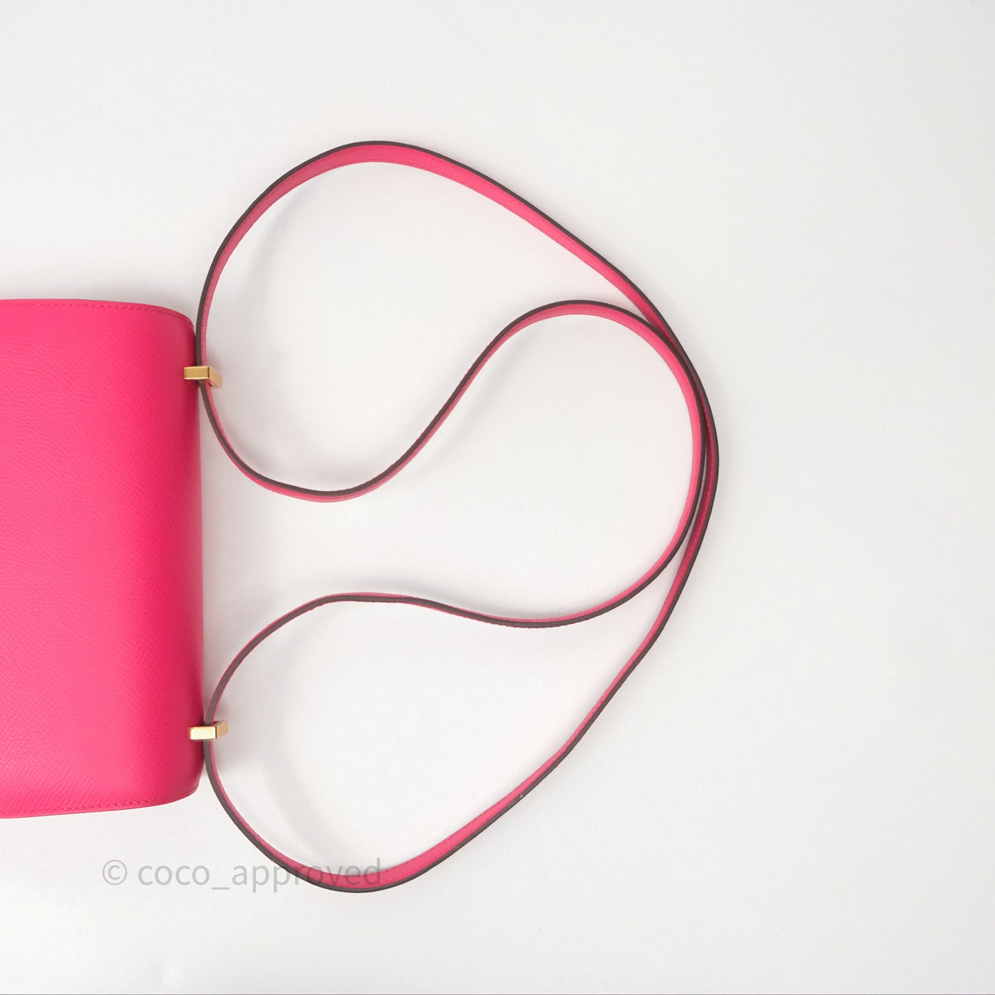 Hermès Constance Mini 18cm Rose Extreme I6 Epsom Gold Hardware