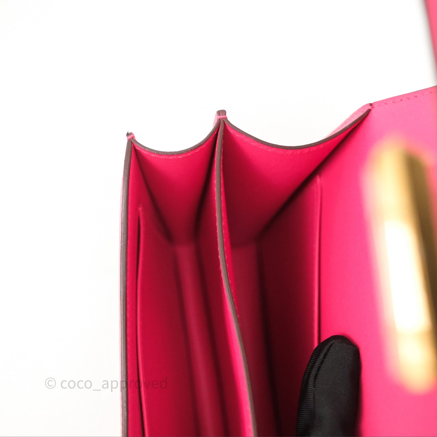 Hermès Constance Mini 18cm Rose Extreme I6 Epsom Gold Hardware