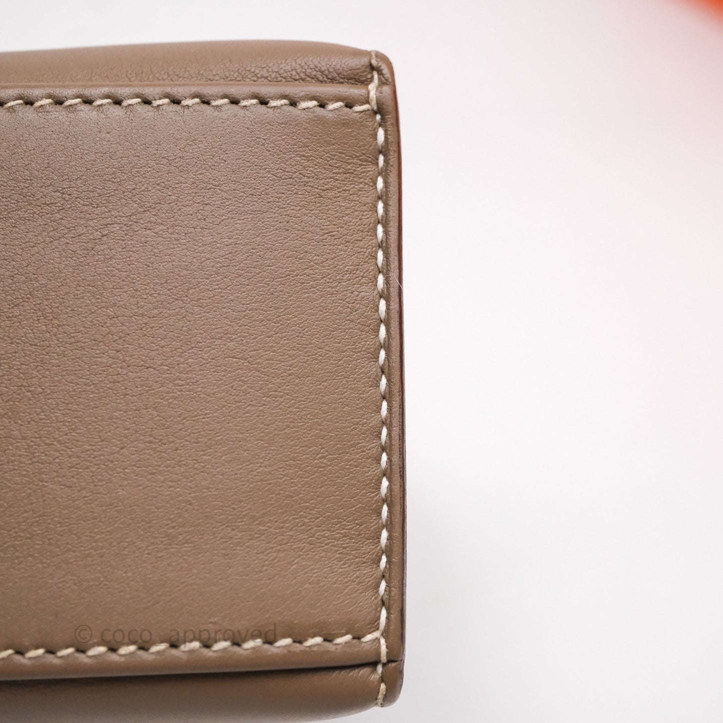 Hermès Kelly Pochette Clutch Etoupe 18 Swift Palladium Hardware