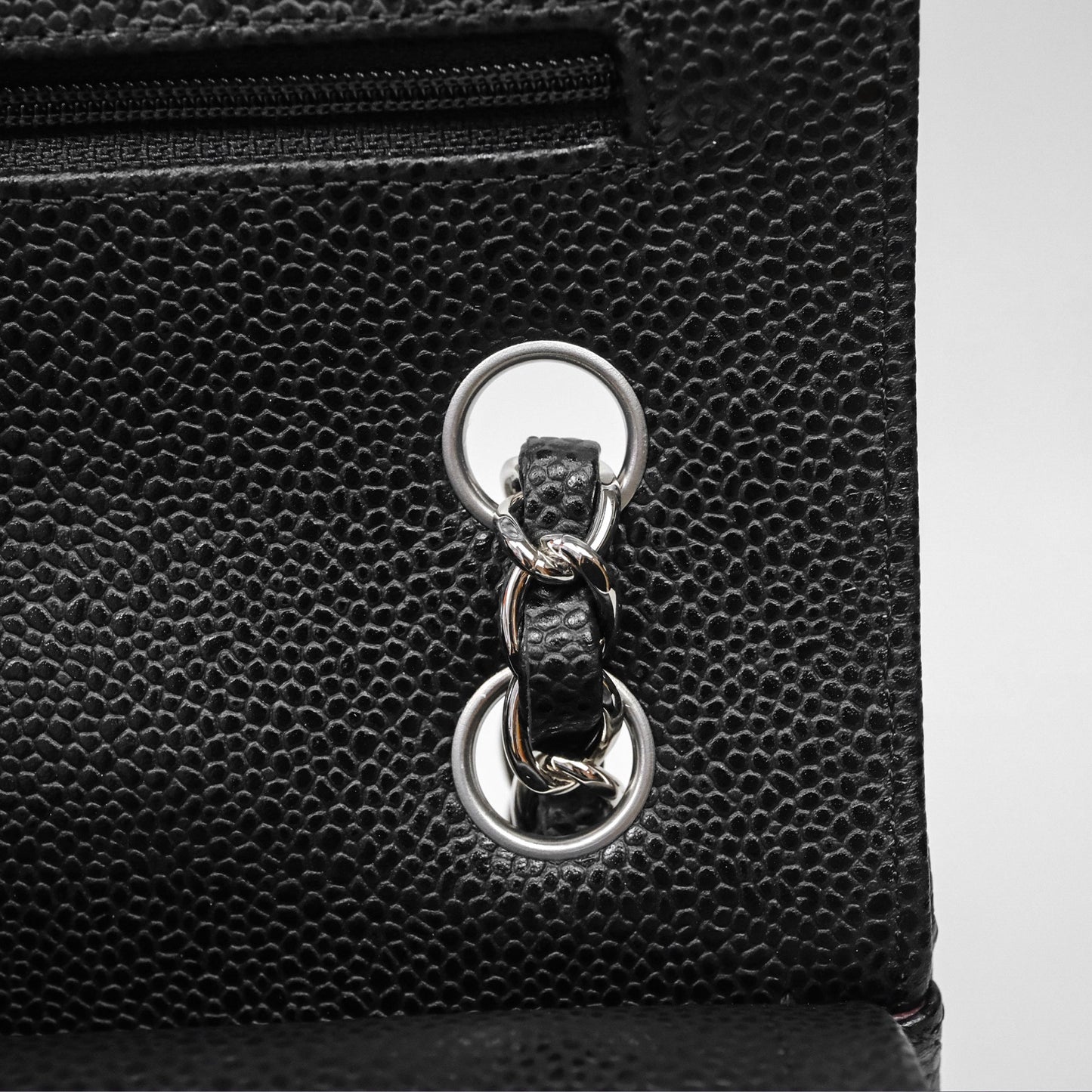 Chanel Small Classic Flap Quilted Black Caviar Silver Hardware
