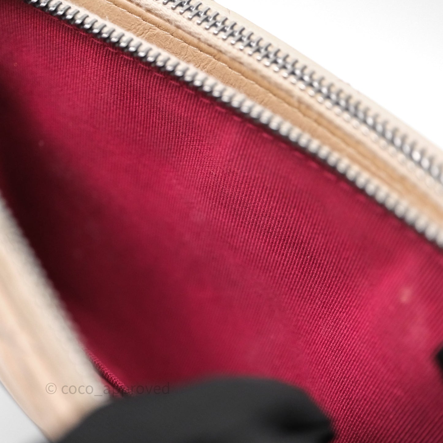 Chanel Gabrielle Clutch With Chain Aged Calfskin Black Beige Mixed Hardware
