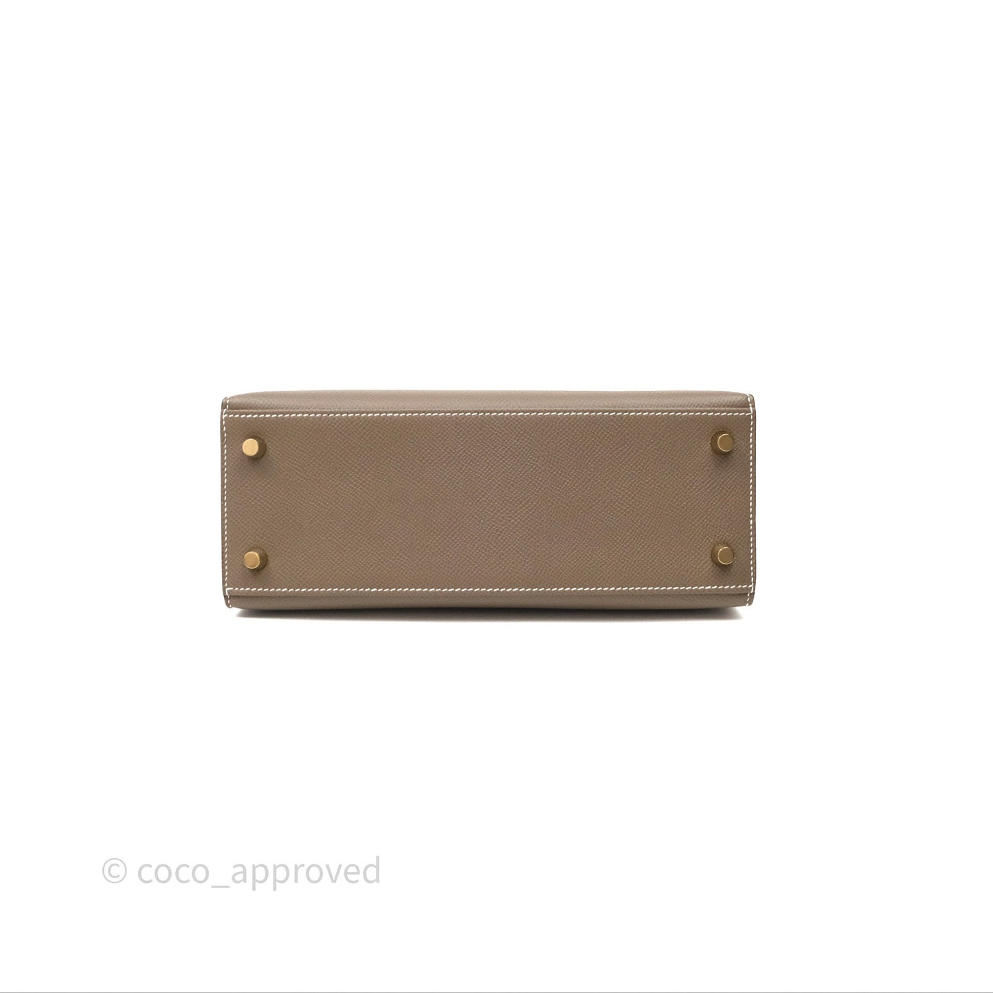 Hermès Kelly 25 Sellier Etoupe 18 Epsom Gold Hardware