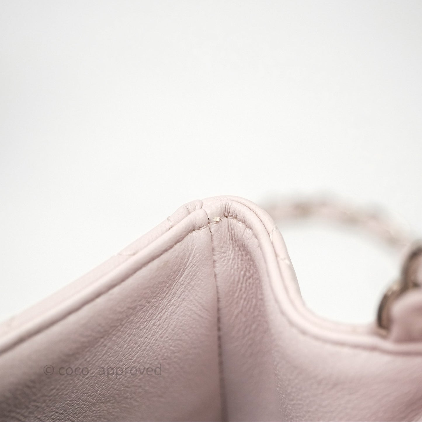 Chanel Mini Square Flap Quilted Lilac Lambskin Silver Hardware