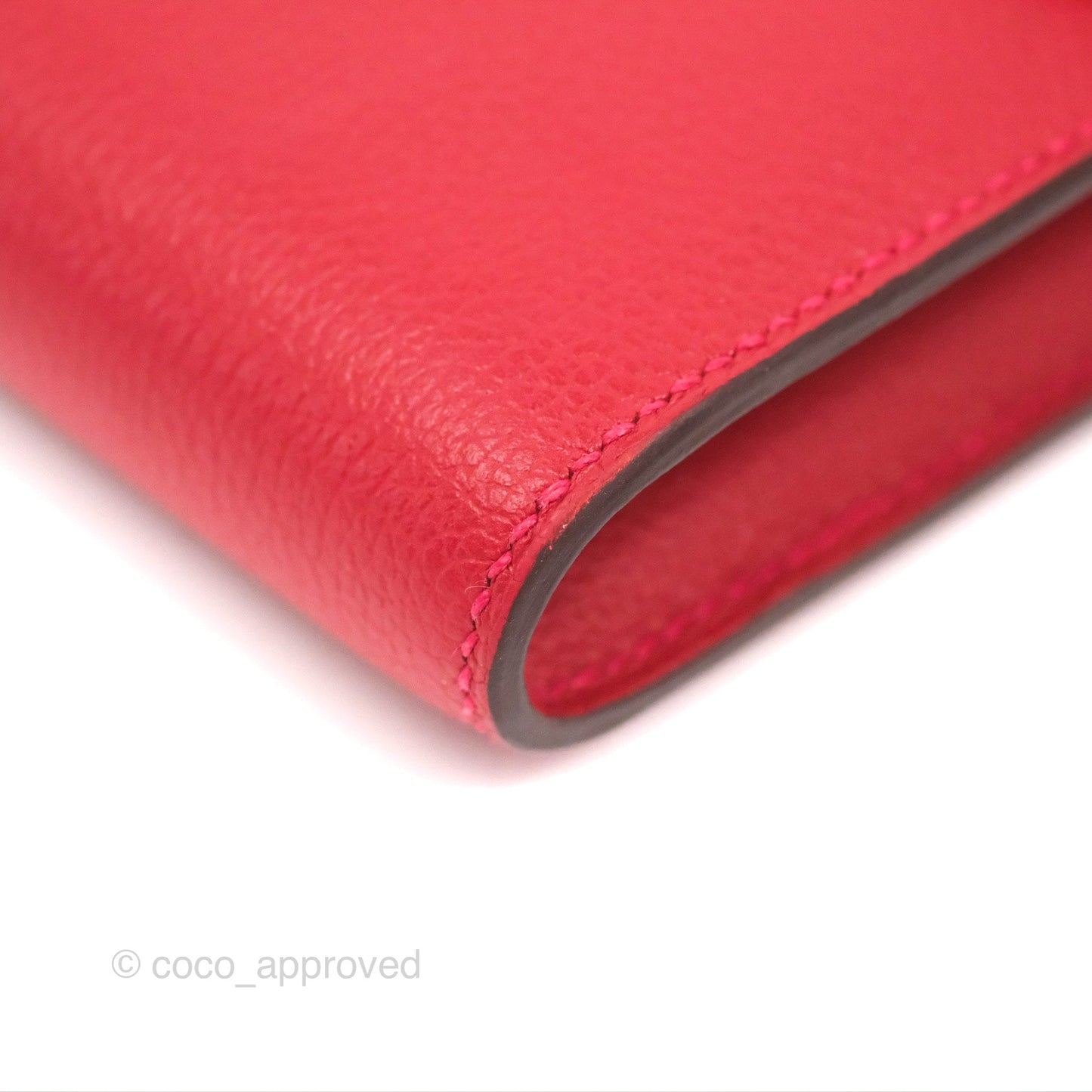 Hermès Constance Long Wallet Rouge Casaque Evercolour Gold Hardware