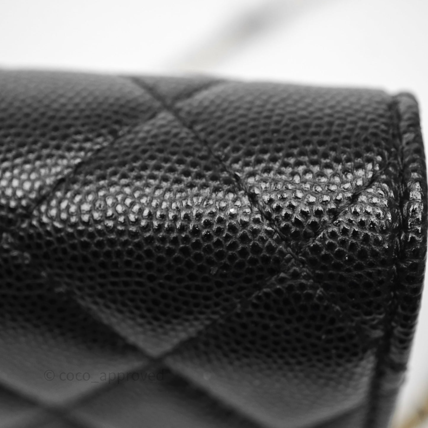 Chanel Quilted WOC with Charms Black Caviar Gold Hardware