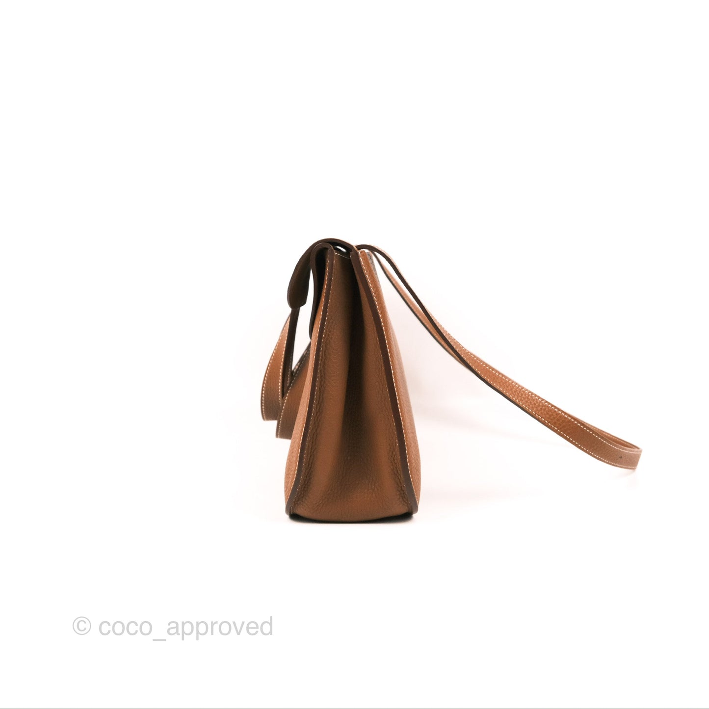 Hermès Halzan 31 Gold Clemence Palladium Hardware