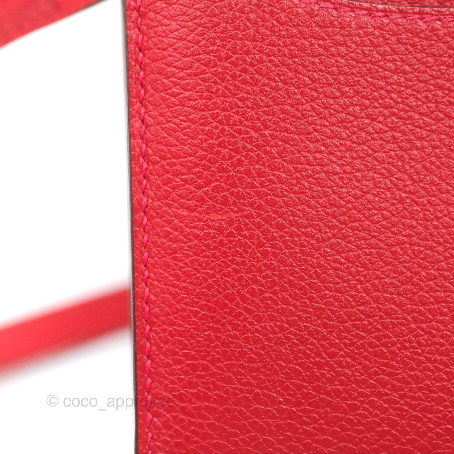 Hermès Constance Long Wallet Rouge Casaque Evercolour Gold Hardware