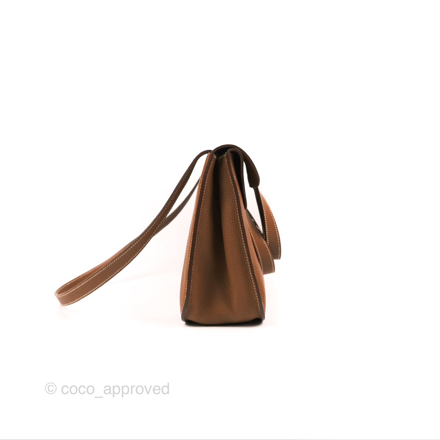 Hermès Halzan 31 Gold Clemence Palladium Hardware