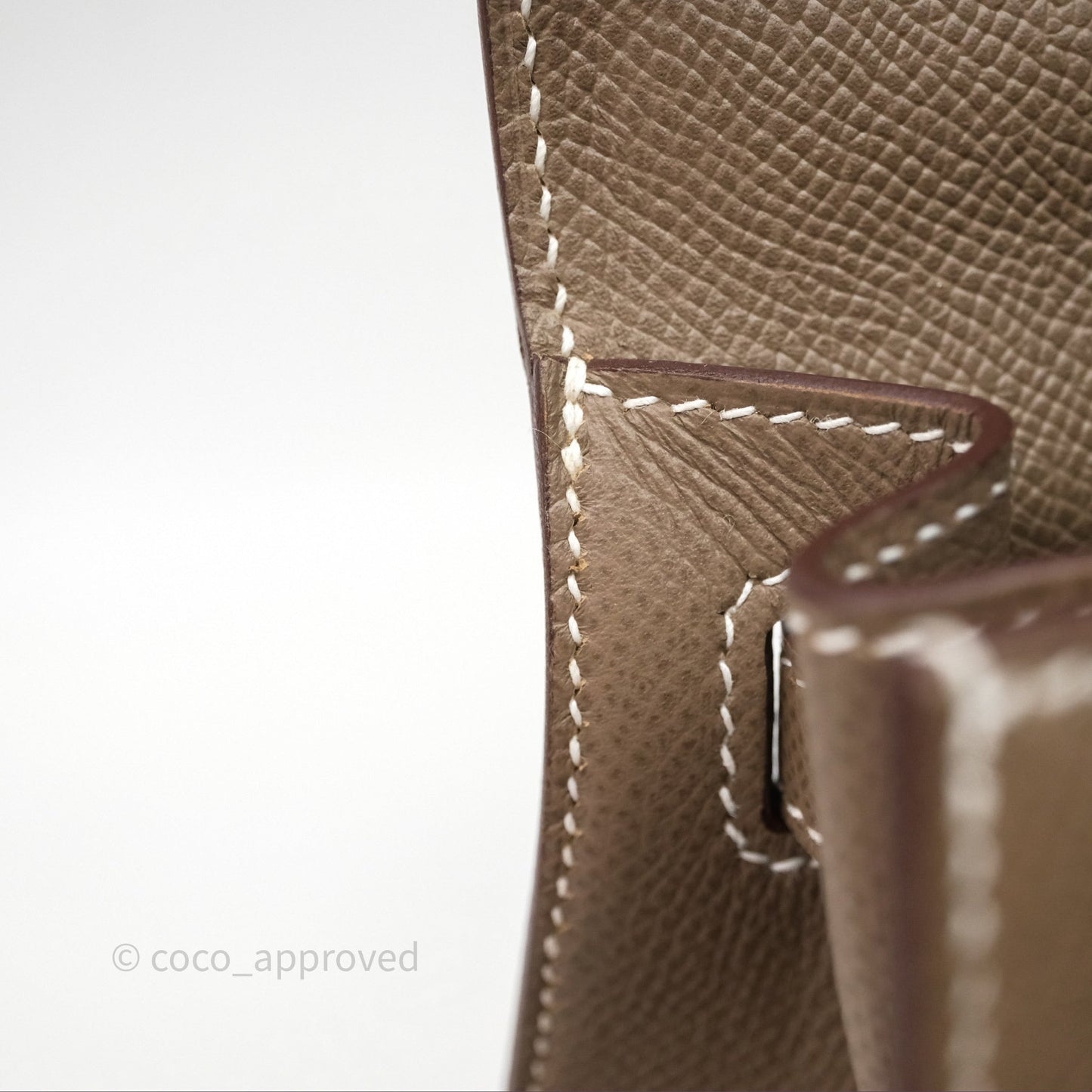 Hermès Kelly 25 Sellier Etoupe 18 Epsom Gold Hardware