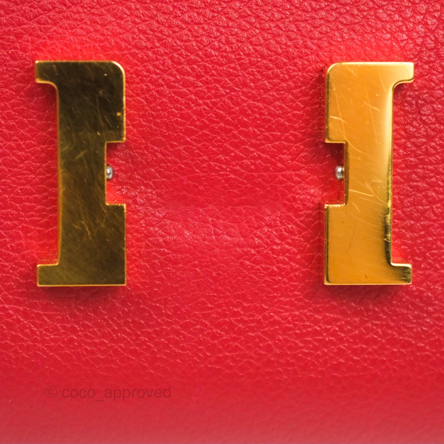 Hermès Constance Long Wallet Rouge Casaque Evercolour Gold Hardware