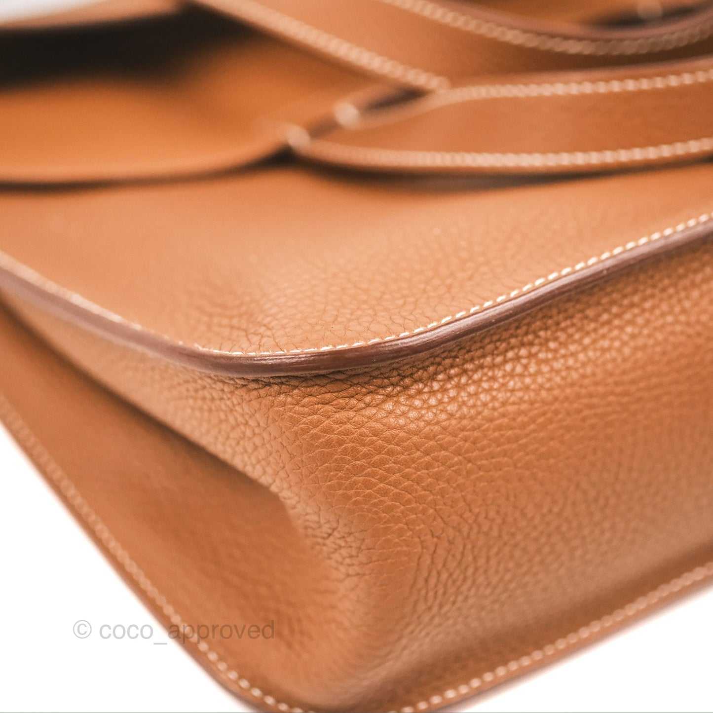 Hermès Halzan 31 Gold Clemence Palladium Hardware