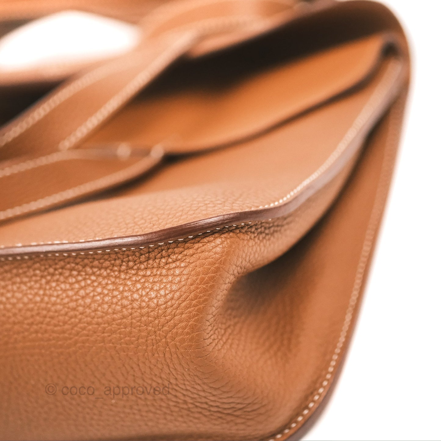 Hermès Halzan 31 Gold Clemence Palladium Hardware