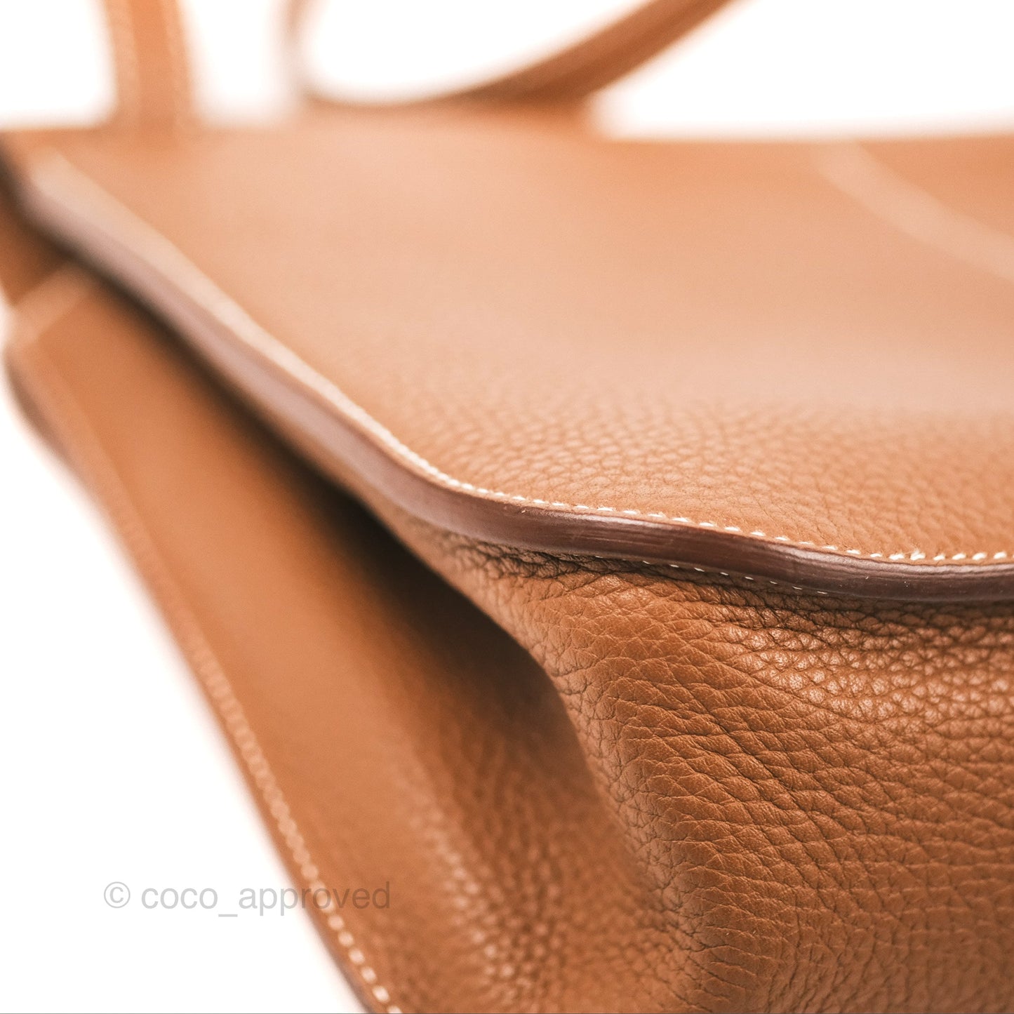 Hermès Halzan 31 Gold Clemence Palladium Hardware