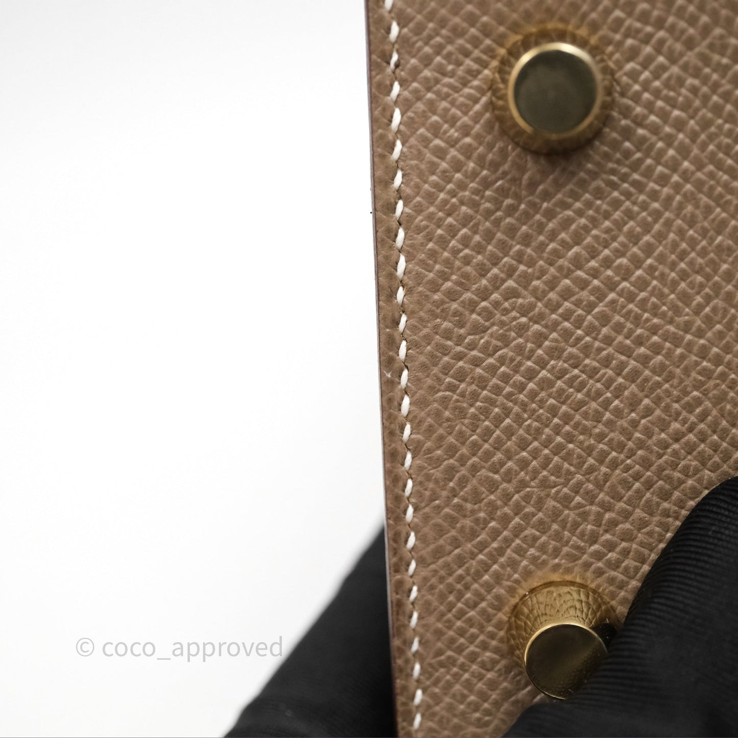 Hermès Kelly 25 Sellier Etoupe 18 Epsom Gold Hardware