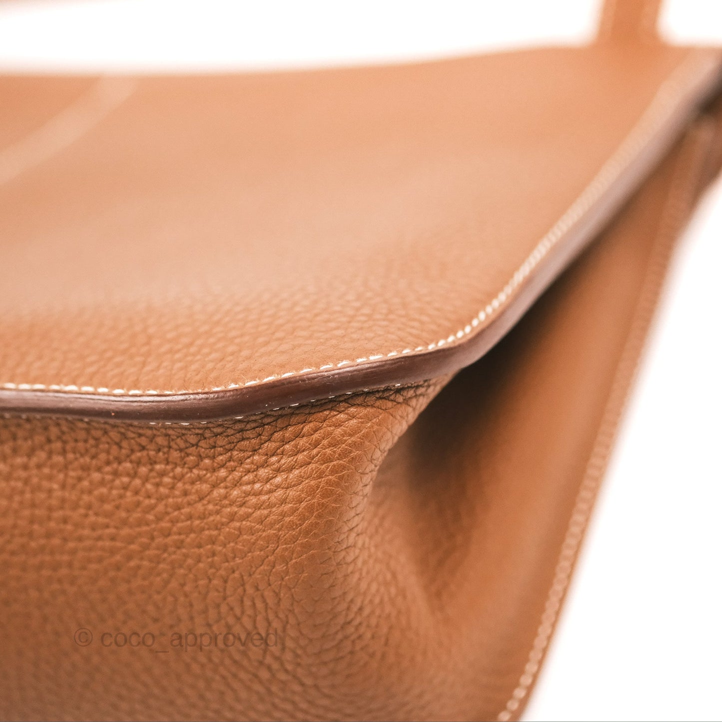 Hermès Halzan 31 Gold Clemence Palladium Hardware