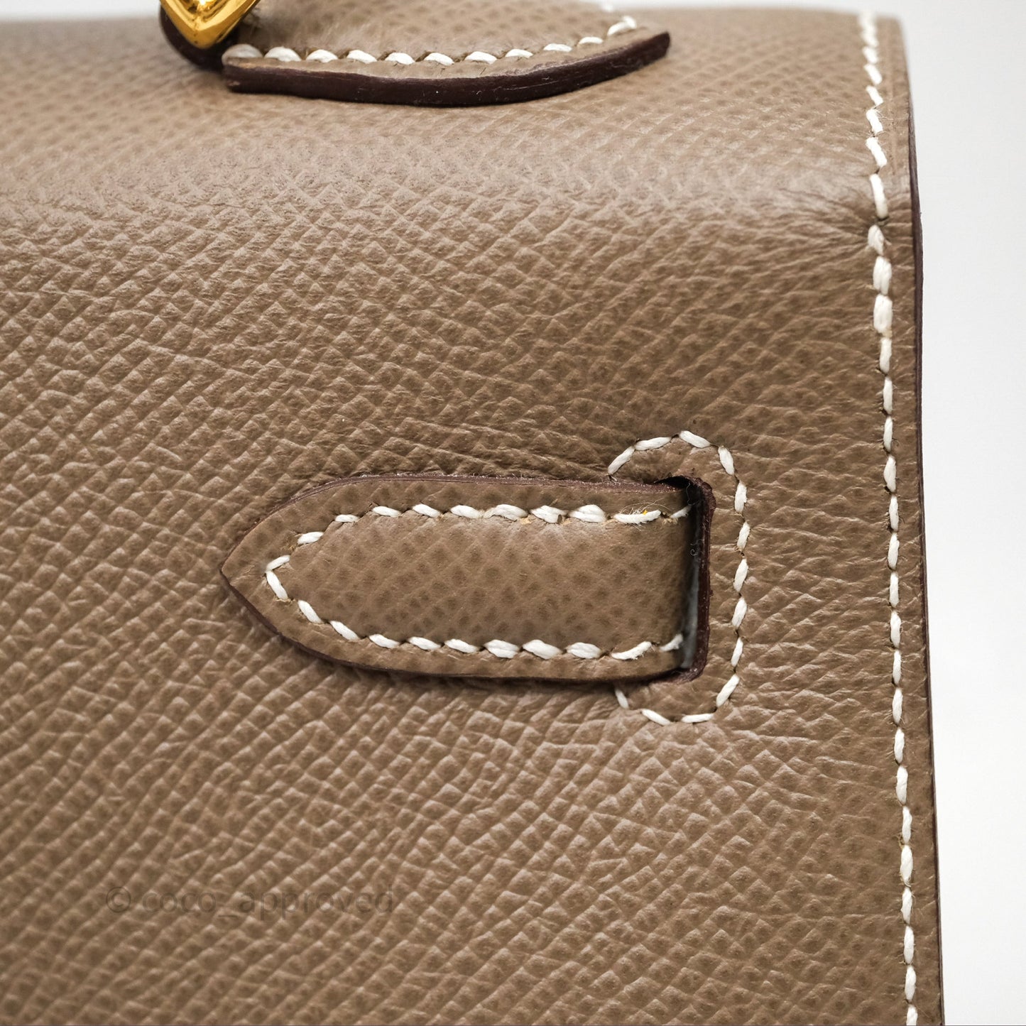 Hermès Kelly 25 Sellier Etoupe 18 Epsom Gold Hardware