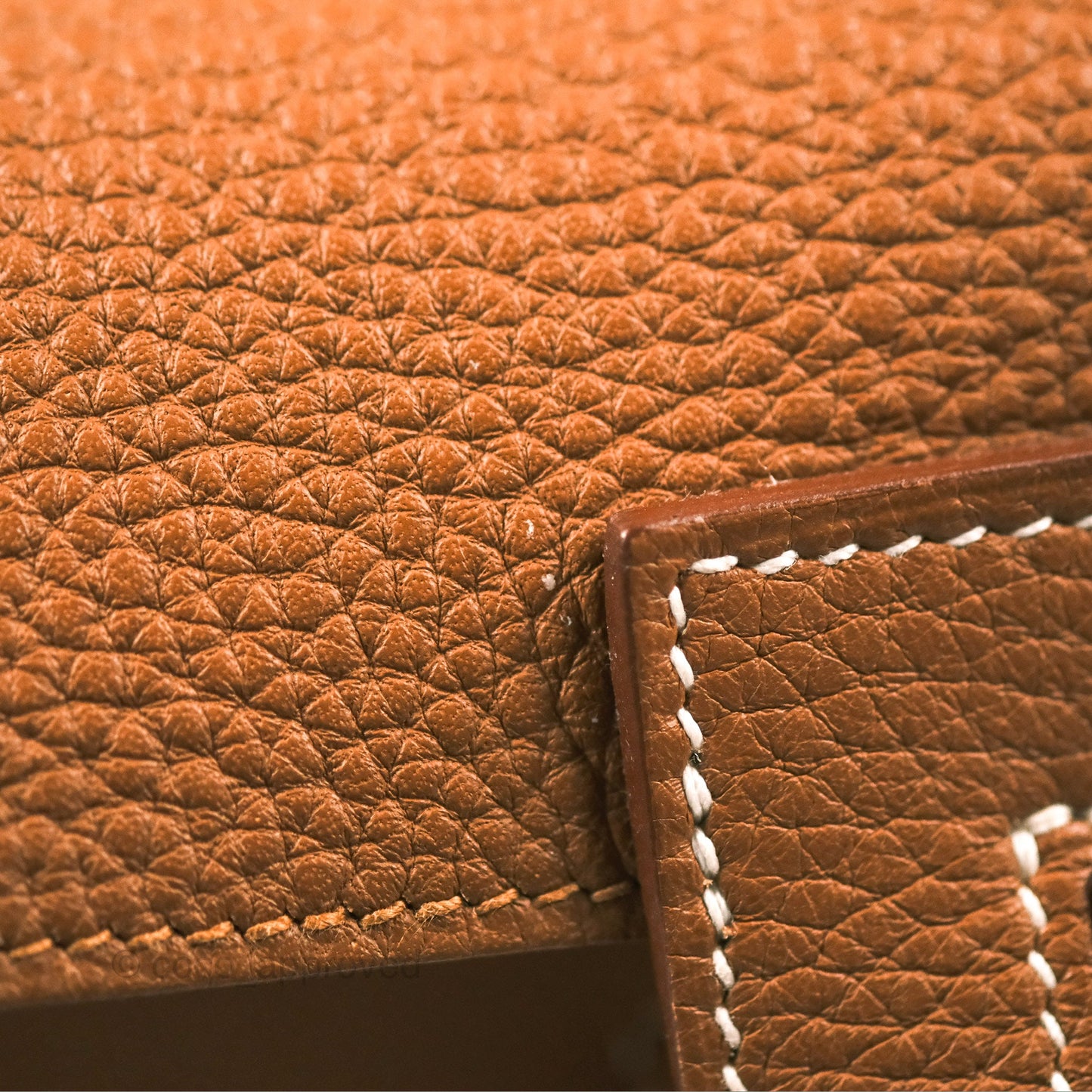 Hermès Halzan 31 Gold Clemence Palladium Hardware