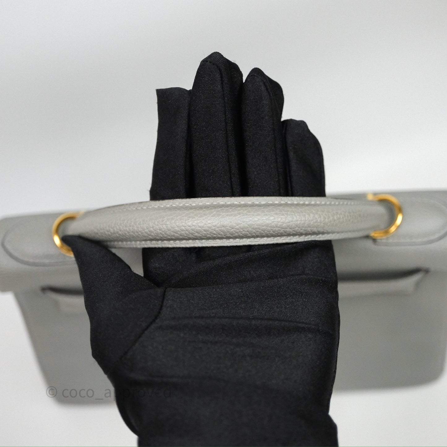 Hermès Kelly 28 Gris Mouette 4Z Togo Gold Hardware