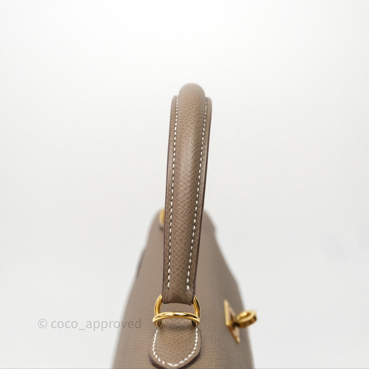 Hermès Kelly 25 Sellier Etoupe 18 Epsom Gold Hardware