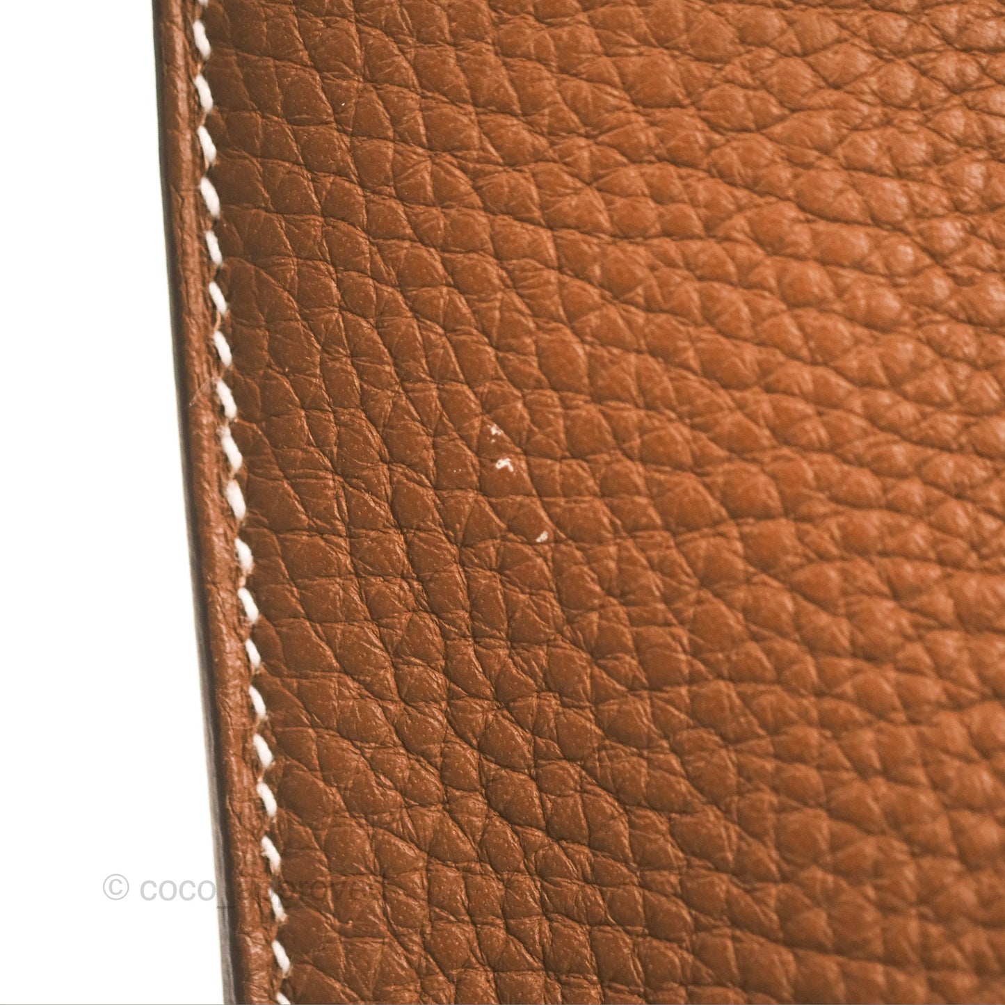Hermès Halzan 31 Gold Clemence Palladium Hardware