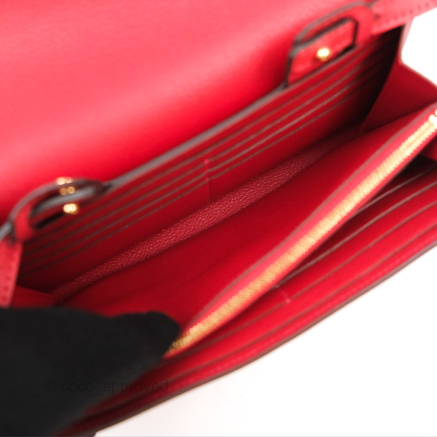 Hermès Constance Long Wallet Rouge Casaque Evercolour Gold Hardware