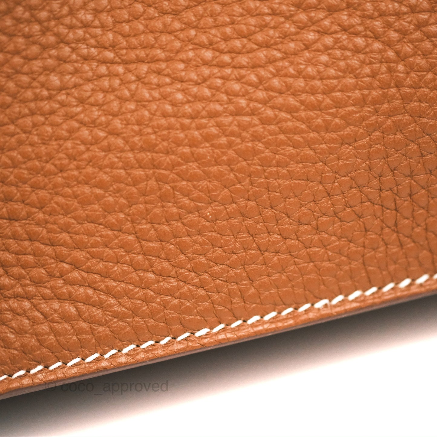 Hermès Halzan 31 Gold Clemence Palladium Hardware