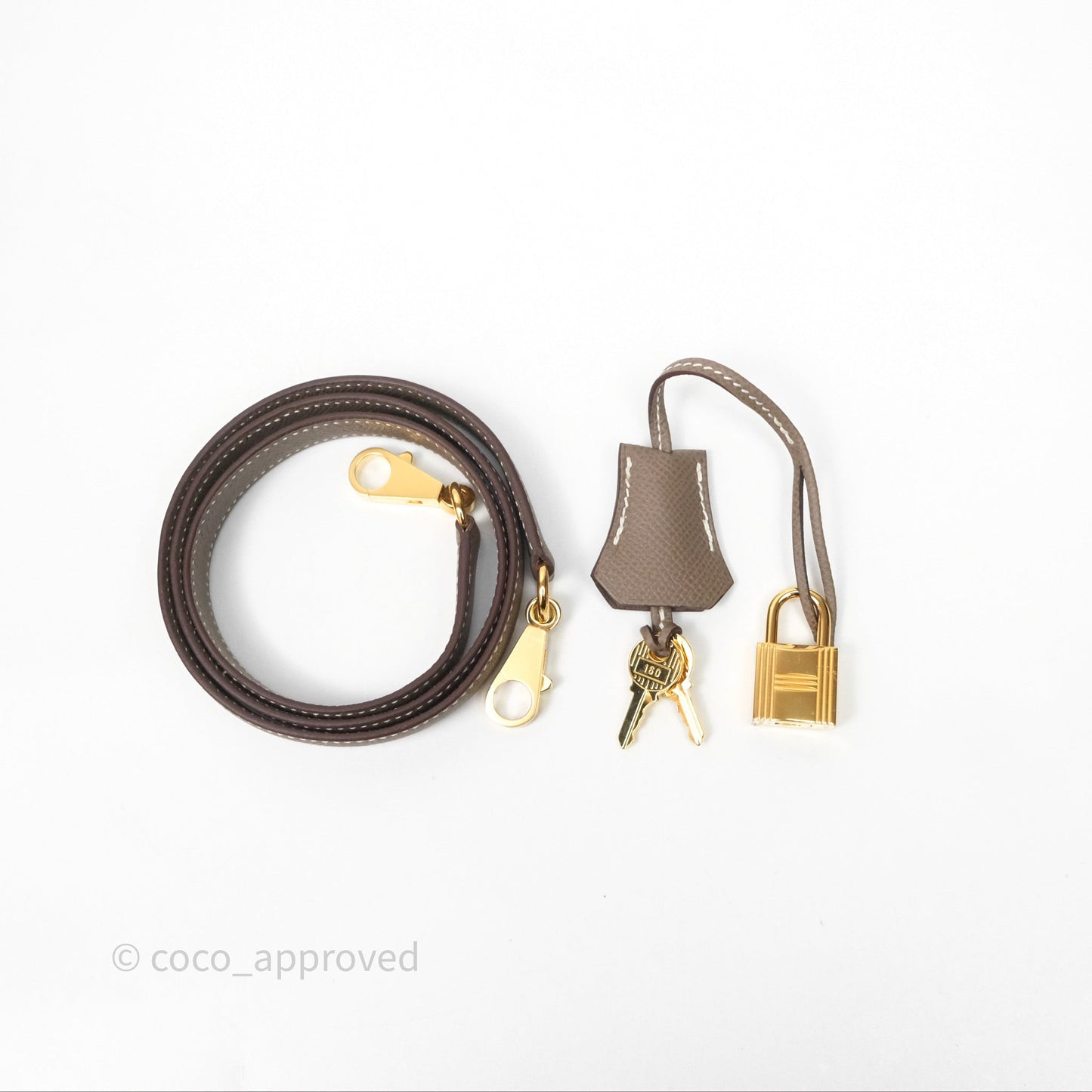 Hermès Kelly 25 Sellier Etoupe 18 Epsom Gold Hardware